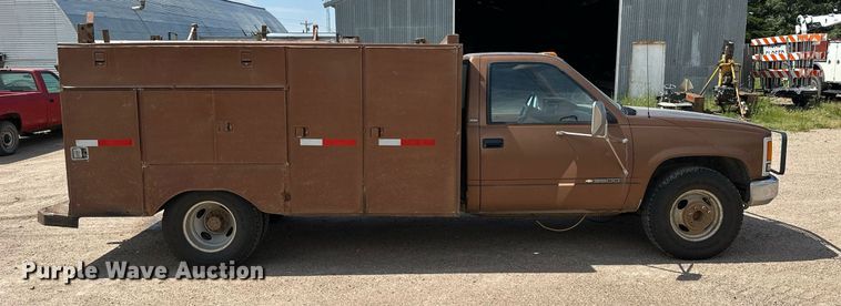 image for item NP9453 1990  Chevrolet C3500  utility bed pickup truck