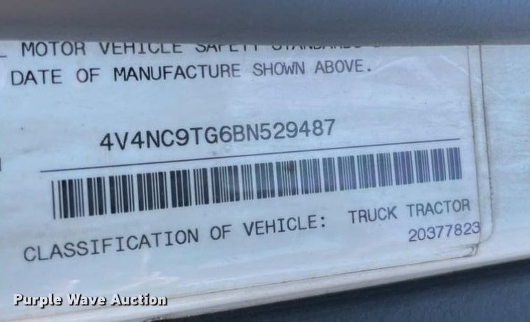 image for item NT9449 2011 Volvo dump truck