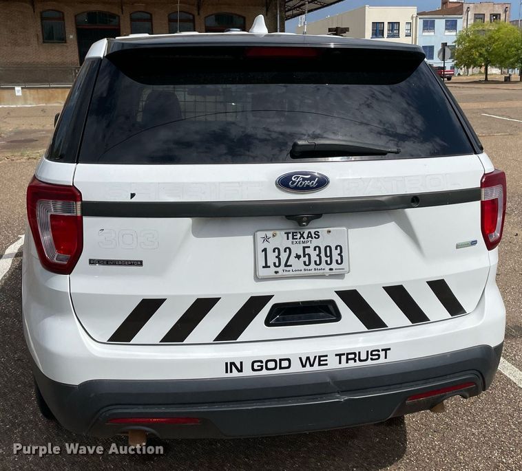 image for item NT9453 2017 Ford Explorer Police Interceptor  SUV