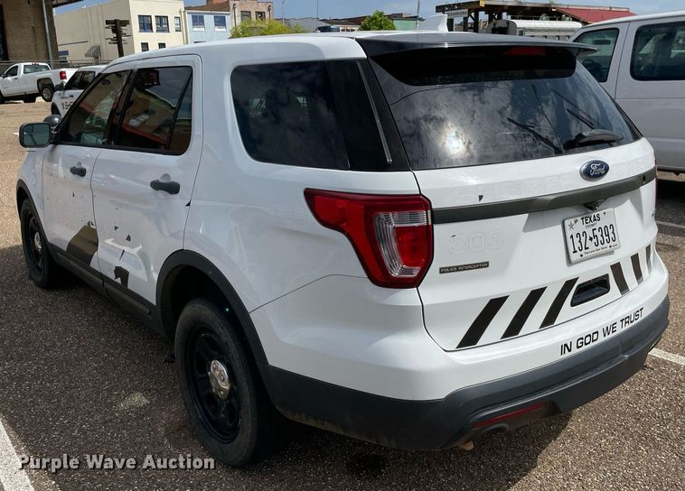 image for item NT9453 2017 Ford Explorer Police Interceptor  SUV