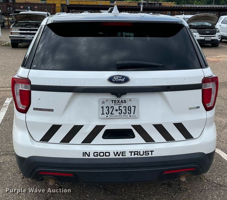 image for item NT9455 2017 Ford Explorer Police Interceptor  SUV