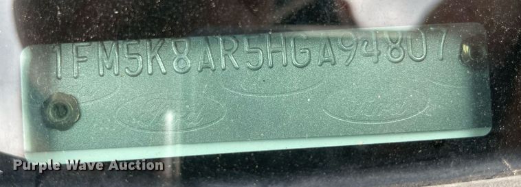 image for item NT9455 2017 Ford Explorer Police Interceptor  SUV