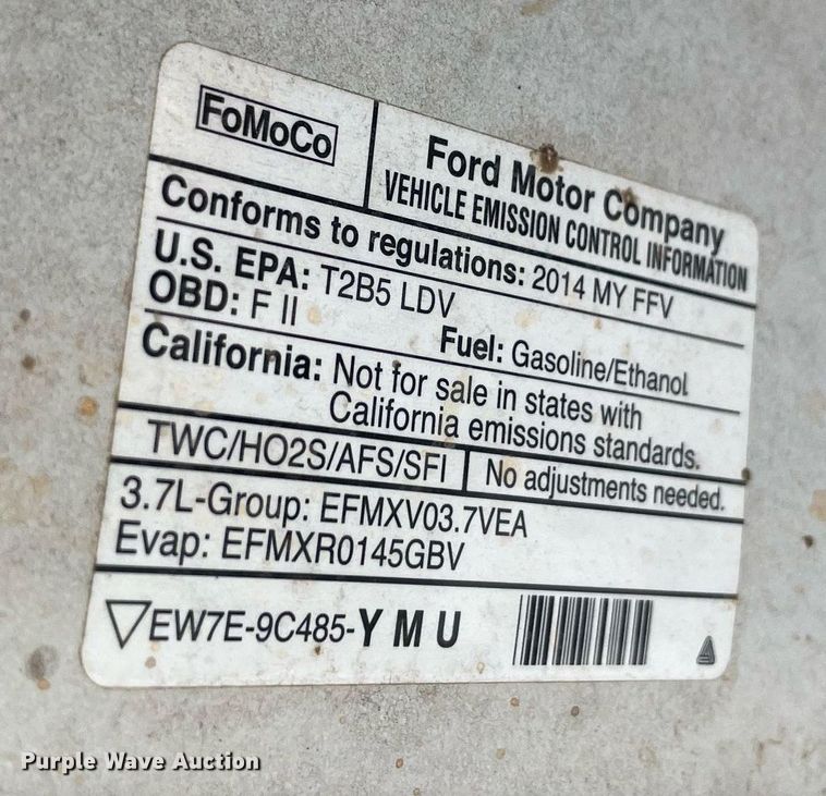 image for item NT9463 2014 Ford Taurus Police Interceptor