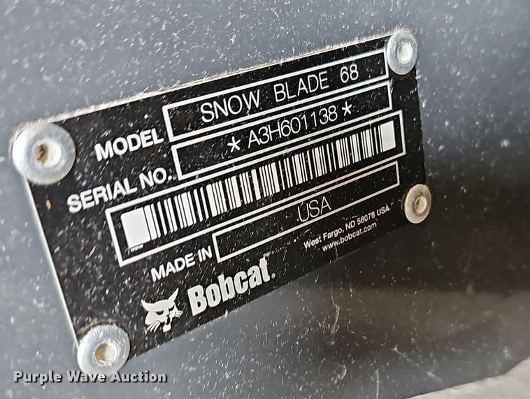 image for item NT9973 (2) Bobcat 68"W snow plows