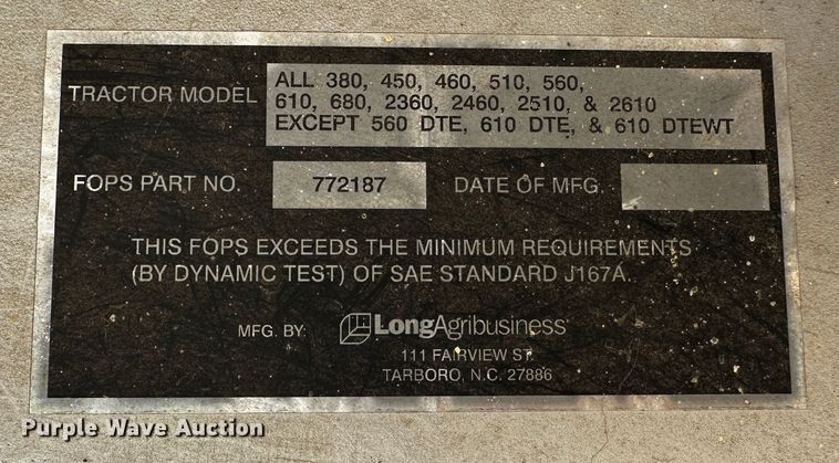 image for item OC9154 Long 2360  tractor