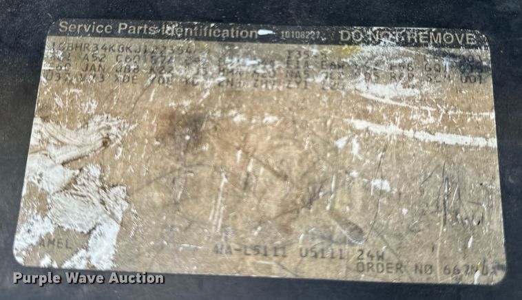 image for item OC9160 1989 Chevrolet R3500  rescue vehicle