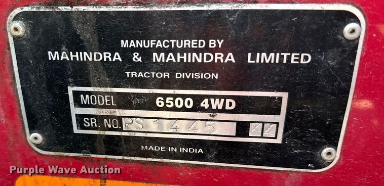 image for item OC9178 2004 Mahindra 6500  MFWD tractor