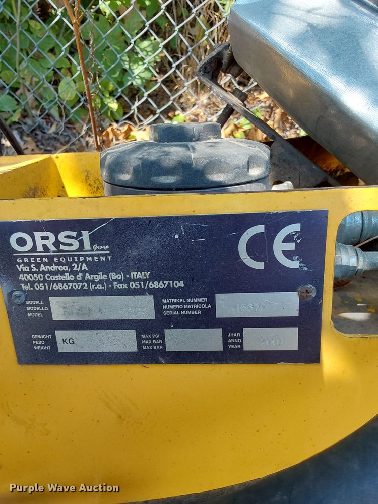 image for item OC9182 2007 Orsi River HD154S  side boom flail mower