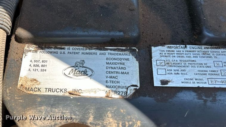 image for item OC9195 2003 Mack CV713 Granite dump truck