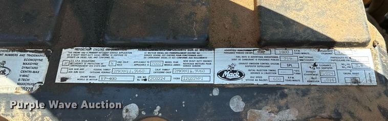 image for item OC9195 2003 Mack CV713 Granite dump truck