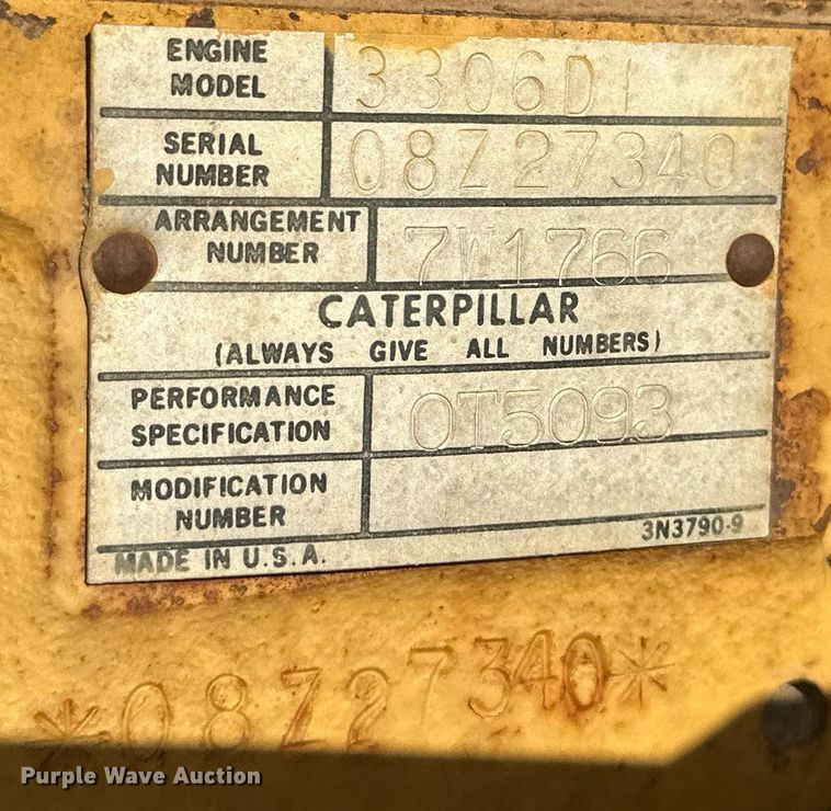 image for item OC9364 1985 Caterpillar 140G  motor grader