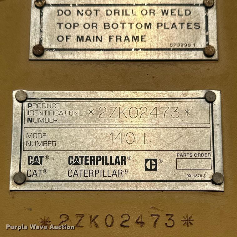 image for item OC9365 1997 Caterpillar 140H VHP  motor grader