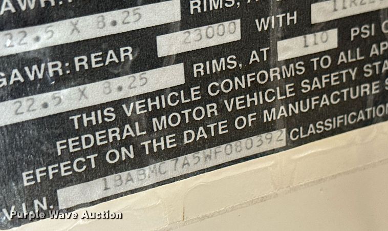 image for item OC9428 1998 Blue Bird  school bus