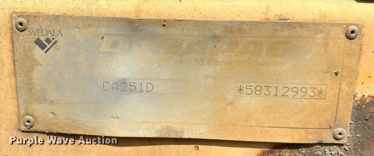 image for item OG9162 1996 Dynapac  CA251 single drum roller