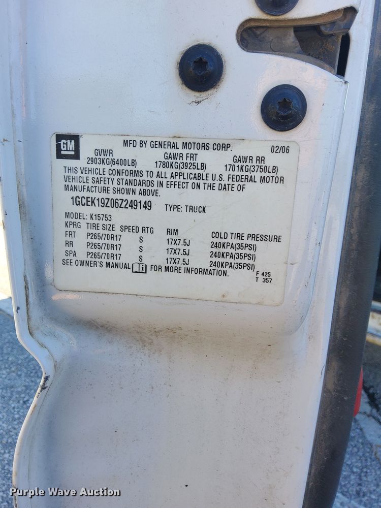 image for item OG9304 2006 Chevrolet Silverado 1500 Ext. Cab pickup truck