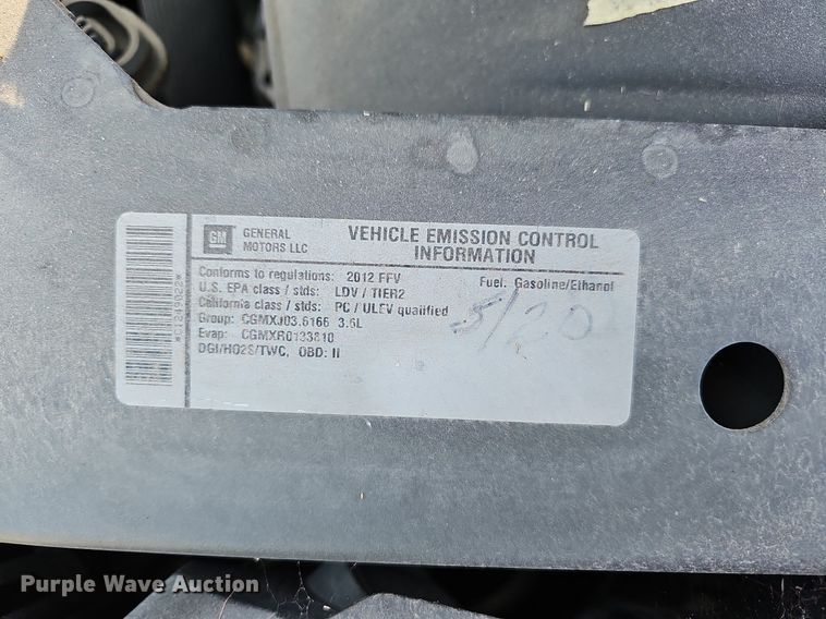 image for item OG9314 2012 Chevrolet  Impala Police Cruiser 