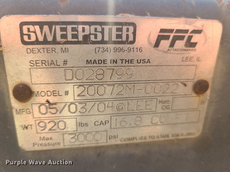 image for item DI3002 Sweepster 20072M-0022  72" W skid steer sweeper