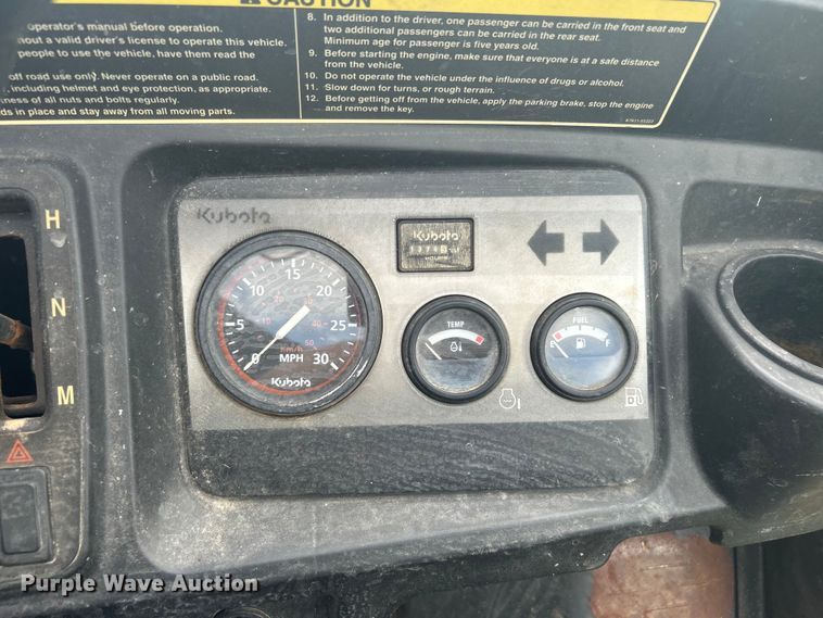 image for item DI7975 2009 Kubota RTV1140CPX  utility vehicle