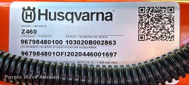 image for item DJ6257 Husqvarna Z460  ZTR lawn mower