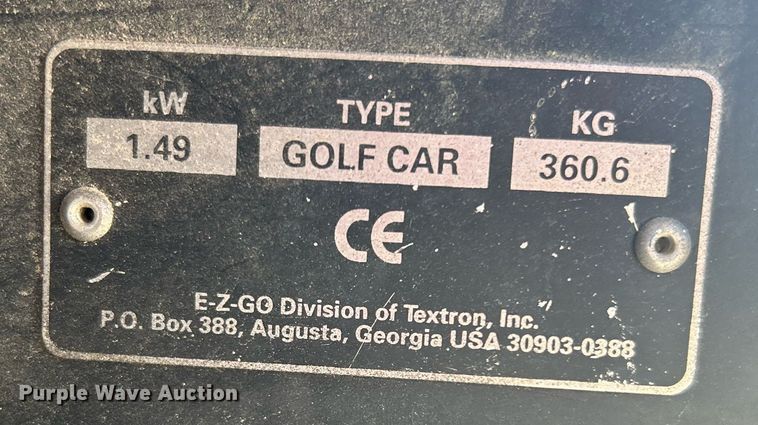 image for item DJ6260 EZ GO  golf cart