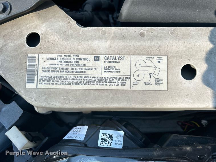 image for item DJ6280 2006 Chevrolet Impala Police