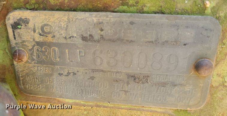 image for item DK4033 1958 John Deere 630  tractor