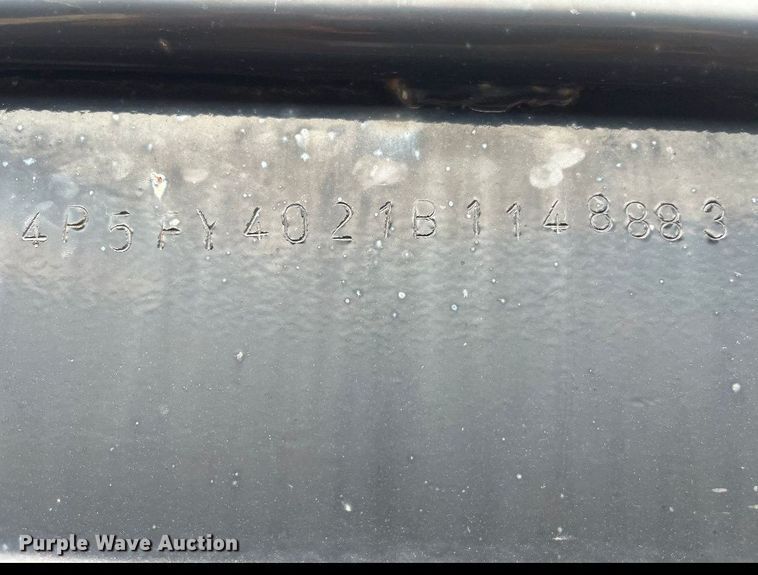 image for item DM0246 2011  PJ Trailer Gooseneck  equipment trailer