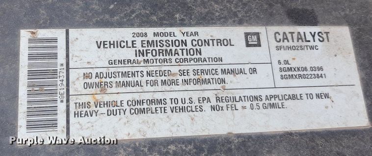 image for item DO3118 2008 Chevrolet Silverado 2500HD  Ext. Cab pickup truck