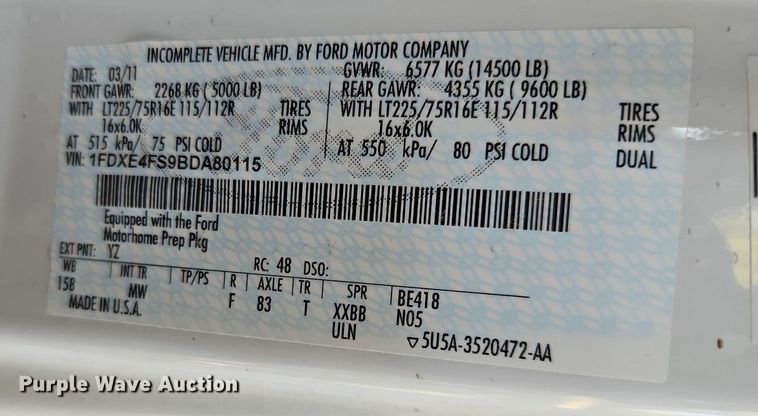 image for item DP2372 2012 Coachman Freelander 32BH  RV