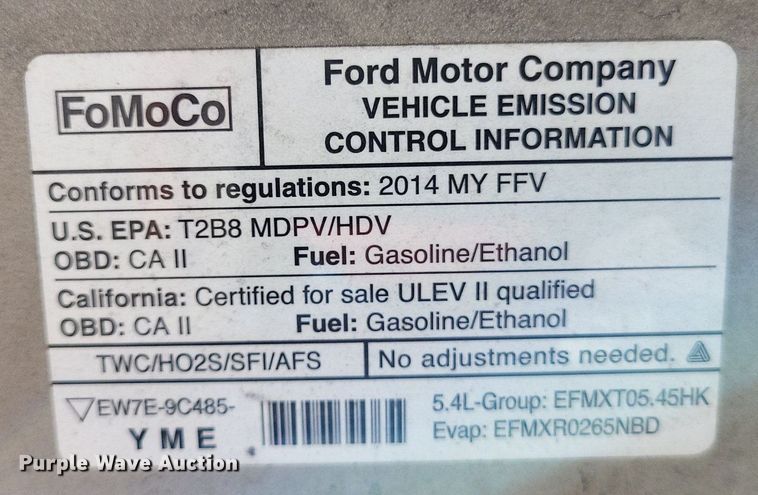 image for item DP5219 2014 Ford  E350 Super Duty  van