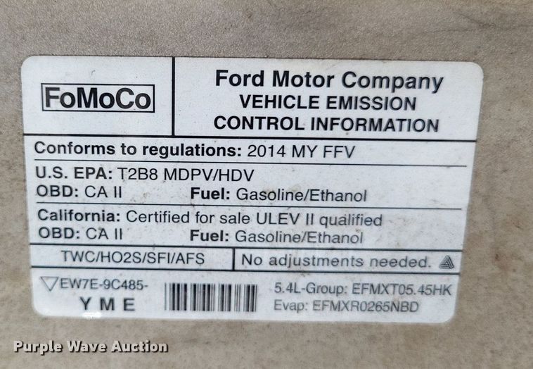 image for item DP5222 2014 Ford  E350 Super Duty van