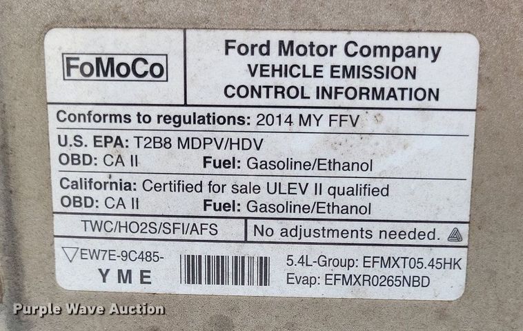 image for item DP5225 2014 Ford E350 Super Duty van