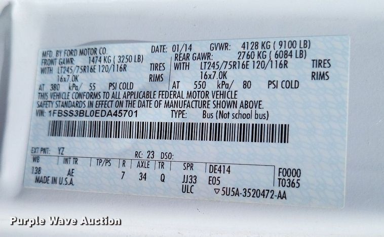 image for item DP5230 2014 Ford E350 Super Duty  van