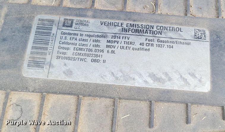 image for item DP5231 2014 Chevrolet Express 3500  van