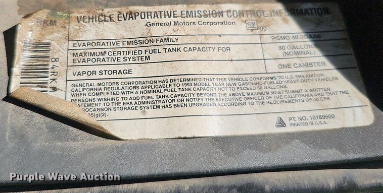 image for item DQ0251 1993 Chevrolet C3500  Crew Cab pickup truck