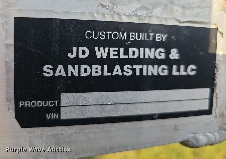 image for item DQ0253 2015 JD Welding & Sandblasting LLC  mobile home toter bed