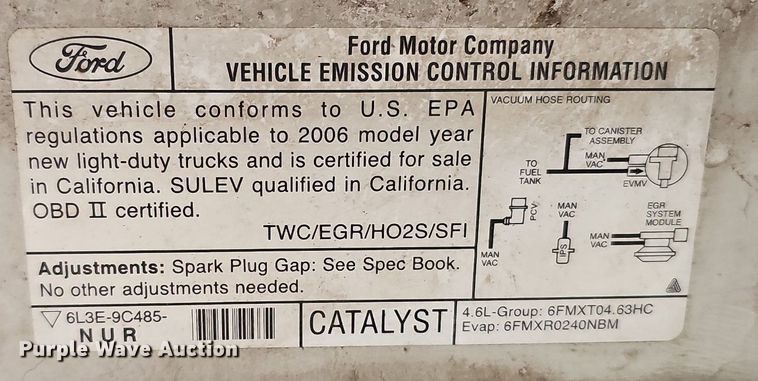 image for item DQ0261 2006 Ford F150  SuperCap pickup truck