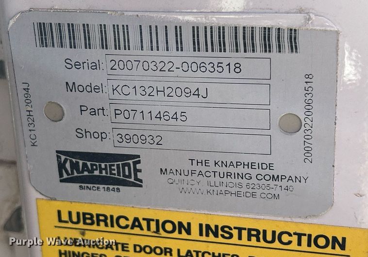 image for item DQ0919 Knapheide KC132H2094J  Utility bed