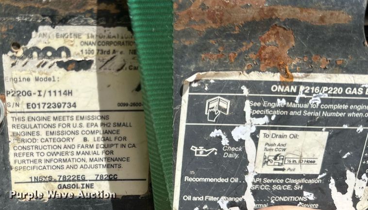 image for item DQ1390 Miller Bobcat 250NT welder/generator