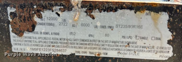 image for item DQ1392 2015 Mclaughlin VX30-500 vacuum excavator