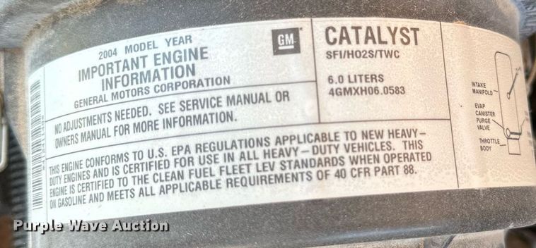 image for item DQ1399 2004 Chevrolet Express G3500  school bus