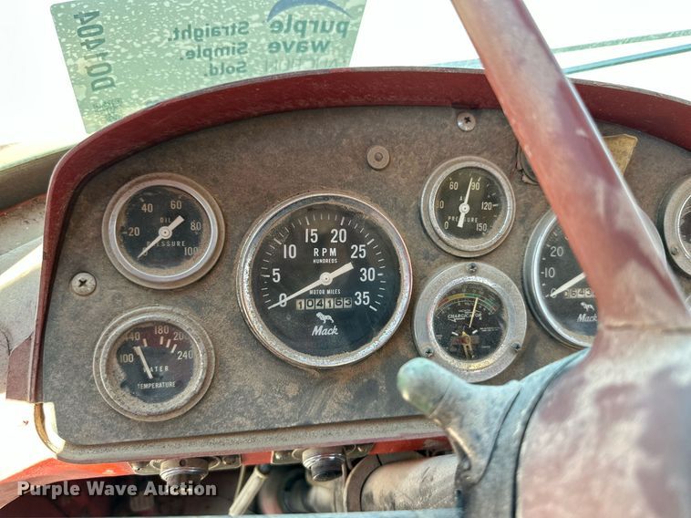 image for item DQ1404 1970 Mack CF-600  pumper fire truck