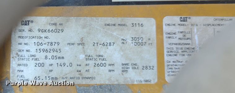 image for item DR6984 1998 Chevrolet C6500  flatbed truck