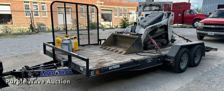 image for item DS2225 2009 Bobcat MT52 compact utility loader with Load Trail utility trailer