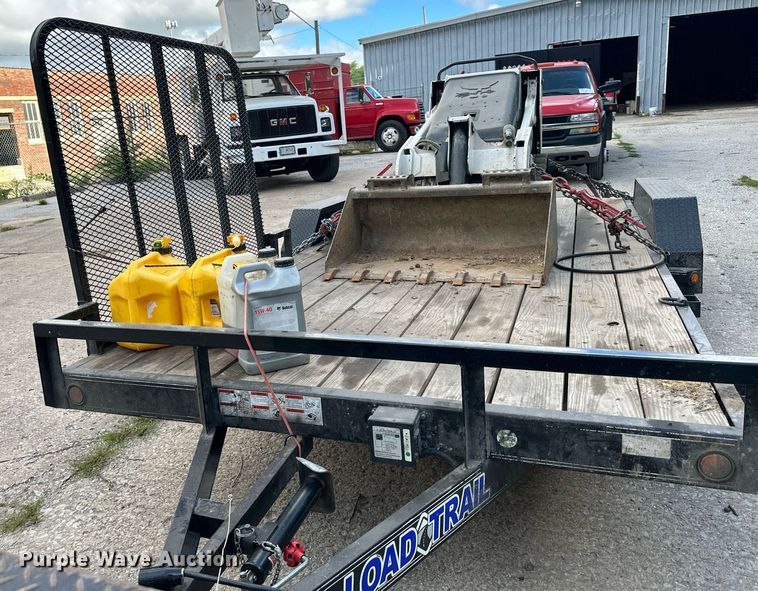 image for item DS2225 2009 Bobcat MT52 compact utility loader with Load Trail utility trailer
