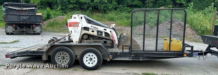 image for item DS2225 2009 Bobcat MT52 compact utility loader with Load Trail utility trailer