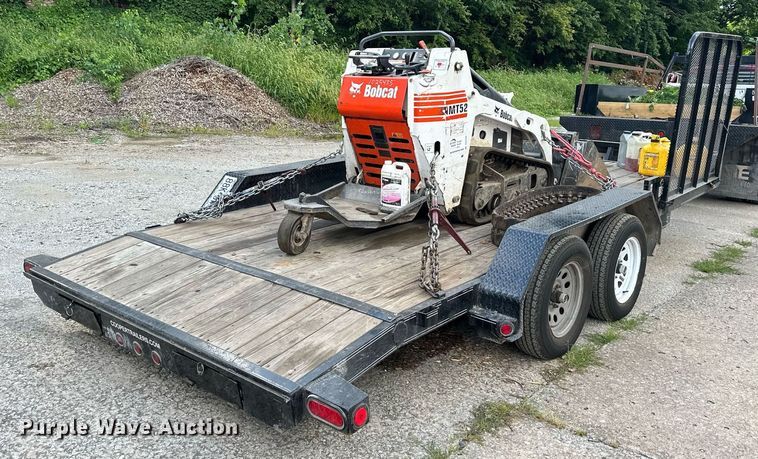 image for item DS2225 2009 Bobcat MT52 compact utility loader with Load Trail utility trailer