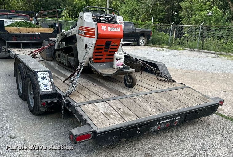 image for item DS2225 2009 Bobcat MT52 compact utility loader with Load Trail utility trailer