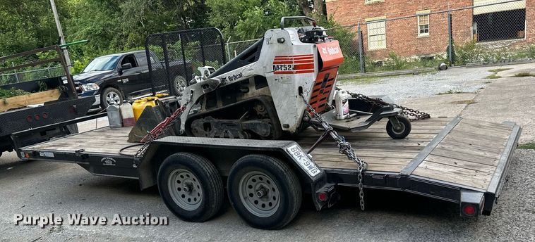 image for item DS2225 2009 Bobcat MT52 compact utility loader with Load Trail utility trailer