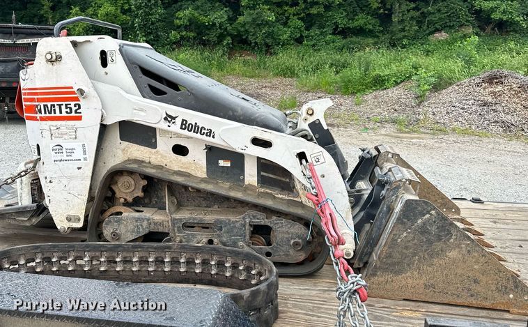 image for item DS2225 2009 Bobcat MT52 compact utility loader with Load Trail utility trailer